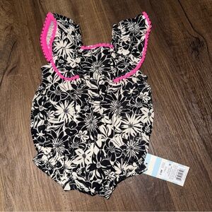 NWT Cat & Jack Baby Girl 3-6 Month Floral One Piece Outfit